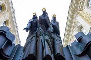 Figure Prints: The Three Muses Statue at the National Drama Theatre, Vilnius, Lithuania