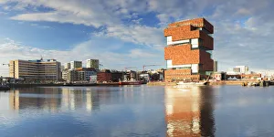 Antwerpen Prints: Museum aan de Stroom (MAS) on Willem Dock, Antwerp, Flanders, Belgium