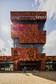 Flanders Gallery: Museum aan de Stroom at sunset, Antwerp, Belgium