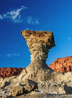 Images Dated 29th September 2017: The Mushroom Rock Formation, Ischigualasto Provincial Park, UNESCO World Heritage Site