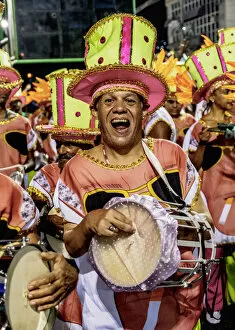 Feathers Gallery: Musician at the Carnival Parade in Rio de Janeiro, Brazil