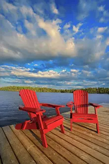 Play Prints: Muskoka chairs - Star Lake Whiteshell Provincial Park, Manitoba, Canada