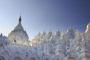Images Dated 10th August 2015: Myanmar (Burma), Mandalay, Mingun, Hsinbyume Paya Buddhist Stupa