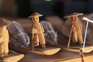 Myanmar (Burma), Shan State, Inle Lake, Nampan Village, local handicrafts sold as