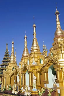 Images Dated 28th February 2013: Myanmar (Burma), Yangon, Shwedagon Pagoda
