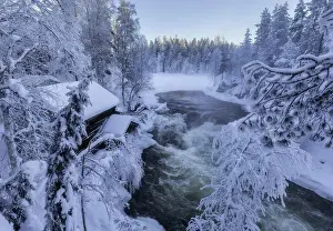 Juuma Prints: Myllykoski, the old mill along the Kitkajoki River at Oulanka National Park