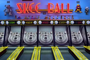 Myrtle Beach Prints: Myrtle Beach, Arcade, Skee Ball, Boardwalk, South Carolina