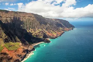 Kauai Prints: Na Pali Coast State Wilderness Park, Kauai, Hawaii, USA, North America