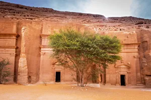 Tombs Prints: Nabatean tombs at Jabal Al Banat