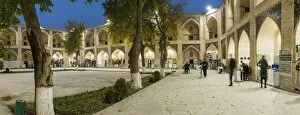 Bukhara Gallery: Nadir Divan Begi madrassah, nowadays a centre for crafstmen. Bukhara, a UNESCO World Heritage Site