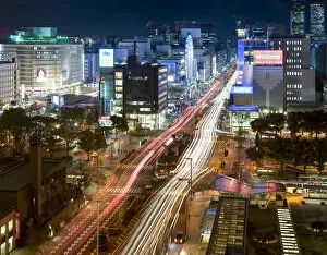 Images Dated 8th March 2017: Nagoya downtown at night, Aichi prefecture, Japan