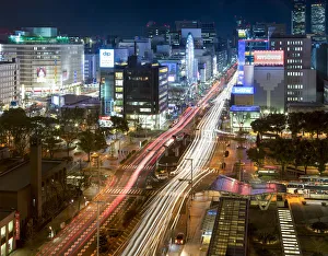 Nagoya downtown at night, Aichi prefecture, Japan