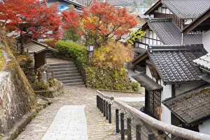 Images Dated 14th February 2020: Nakasendo Way passing through Magome, Gifu Prefecture, Japan