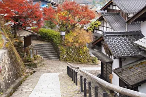Nakasendo Way passing through Magome, Gifu Prefecture, Japan