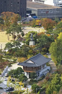 Images Dated 25th February 2020: Namsan Baekbeom Park, Seoul, South Korea