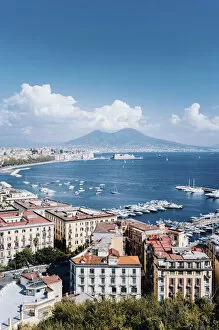 Naples, Italy. Panorama from Posillipo, Campania