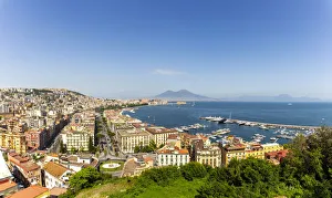 Naples, Italy. View of the city from Posillipo