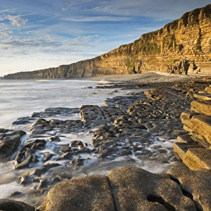August Prints: Nash Point on the Glamorgan Heritage Coast, South Wales, UK. Summer (August)