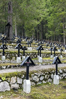 Nasswand Mountain or Monte Piana World War I cemetery, Alto Adige - South Tyrol, Italy