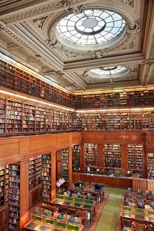 Library Prints: The National College Library (Spanish: Biblioteca del Colegio Nacional)