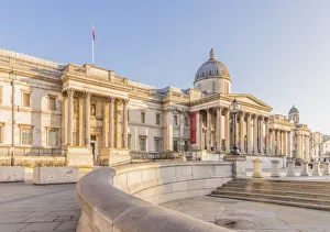 National Gallery Prints: National Gallery, Trafalgar Square, London, England