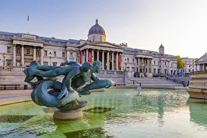 The National Gallery in Trafalgar Square, City of Westminster, London, England, UK The National Gallery in Trafalgar Square, City of Westminster, London, England, UK
