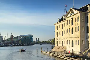 National Maritime Museum and NEMO Science Centre in Oosterdok, Amsterdam, Netherlands