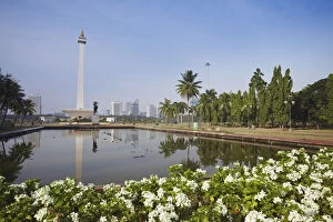 National Monument (MONAS) in Merdeka Square, Jakarta, Java, Indonesia