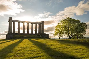 Carlton Hill Prints: National Monument of Scotland on Carlton Hill, Edinburgh, City of Edinburgh, Scotland