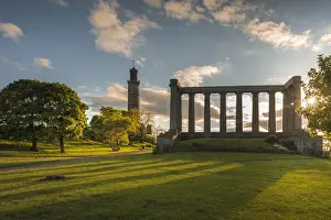 Carlton Hill Prints: National Monument of Scotland and Nelson Monument on Carlton Hill, Edinburgh