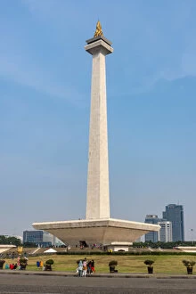 National Monument tower, Merdeka Square, Jakarta, Java, Indonesia