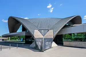 Luxembourg Prints: National Sport and culture arena coque, Kirchberg, Luxembourg