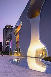 Theatre Prints: National Taichung Theatre at dusk, Taichung, Taiwan