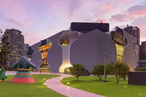 Theatre Prints: National Taichung Theatre at sunset, Taichung, Taiwan
