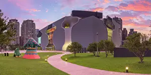 Panorama Prints: National Taichung Theatre at sunset, Taichung, Taiwan