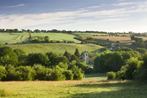 Naunton church, surrounded by beautiful countryside in the picturesque Cotswolds