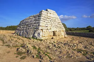 Naveta or megalithic tomb at the site of Es Tudons, Menorca; Balearic Islands; Spain