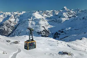 Daytime Prints: Nebelhorn Cable Car (2224m) from Nebelhorn summit to Hofatsblick station