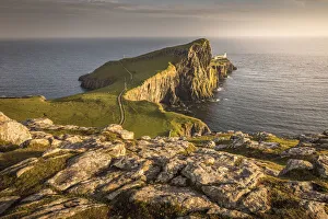 Neist Point Lighthouse, Isle of Skye, Highlands, Scotland, Great Britain