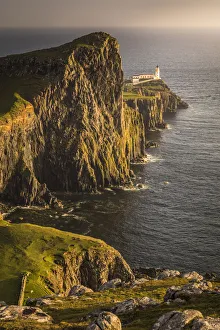 Neist Point Lighthouse, Isle of Skye, Highlands, Scotland, Great Britain