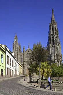 Images Dated 18th February 2016: Neo Gothic Modernist Style Church of San Juan Bautista, Arucas, Gran Canaria, Canary