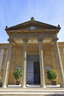 Neoclassical Pancyprian Gymnasium Prestigous High School, South Nicosia, Cyprus, Eastern Neoclassical Pancyprian Gymnasium Prestigous High School, South Nicosia, Cyprus, Eastern