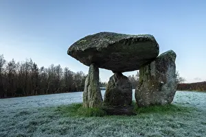 February Prints: Neolithic dolmen Spinsters Rock near Chagford in Dartmoor National Park