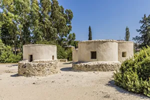 Neolithic Prints: The Neolithic settlement of Choirokoitia, UNESCO World Heritage Site, Larnaca, Cyprus