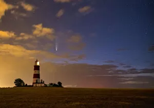 Secluded Gallery: NEOWISE Comet over Happisburgh Lighthouse, Happisburgh, Norfolk, England