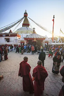 Nepal, Kathmandu, Bodhnath (Boudha) Stupa