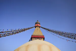 Nepal, Kathmandu, Bodhnath (Boudha) Stupa