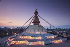 Nepal, Kathmandu, Bodhnath (Boudha) Stupa