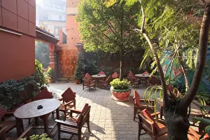 Nepal, Kathmandu, Trational Hotel in Thamel Tourist District