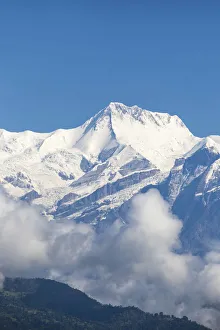 Nepal Collection: Nepal, Pokara, View of Himalayas